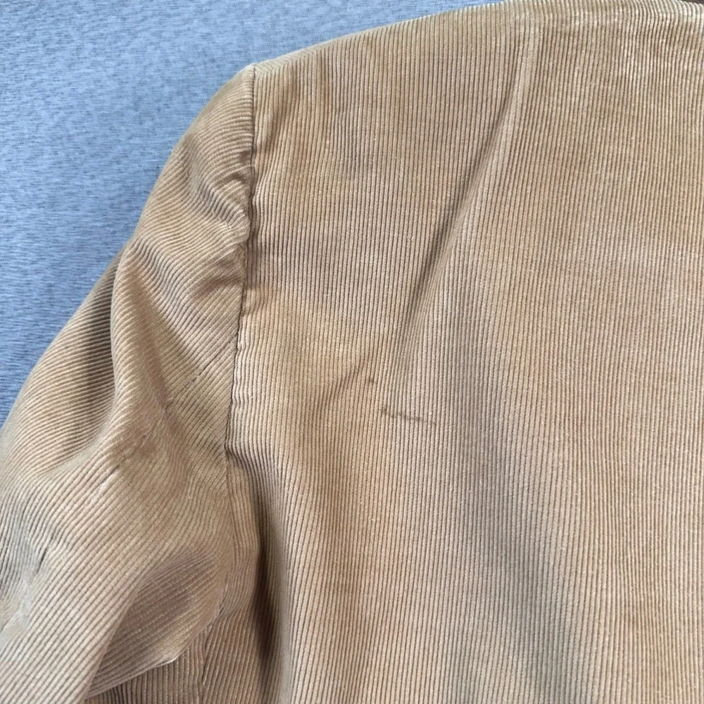 VTG Levis Menswear Corduroy Sport Coat Blazer 48R Brown‎ Suede Elbow Patches